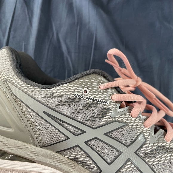 Asics Womens Gel-Nimbus 20 Gray Pink Comfort Athletic Sneaker Shoe Size 11.5 - Picture 5 of 6